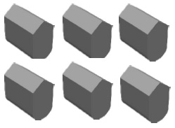 T40用于镶制冲击回转钻进破碎岩层钻头
