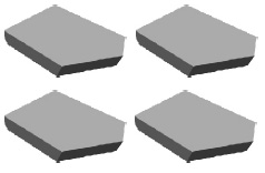 M10型用于镶制旋转钻进煤层和软岩层钻头