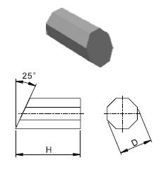 T30镶制钻进硬地层取岩心钻头